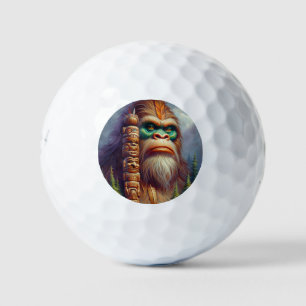 Balles De Golf Totem amérindien de Bigfoot