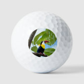 Balles De Golf Toucan tropical dans un arbre (Recto)