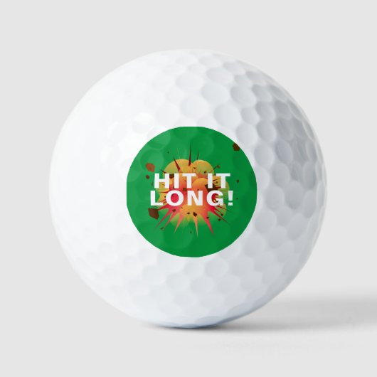 Balles De Golf TOUCHE-LE LONGTEMPS ! Pensée de neige customisée b (Recto)