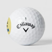 Balles De Golf Touchez La Boule Déjà Jaune Drôle Personnalisé (Logo)
