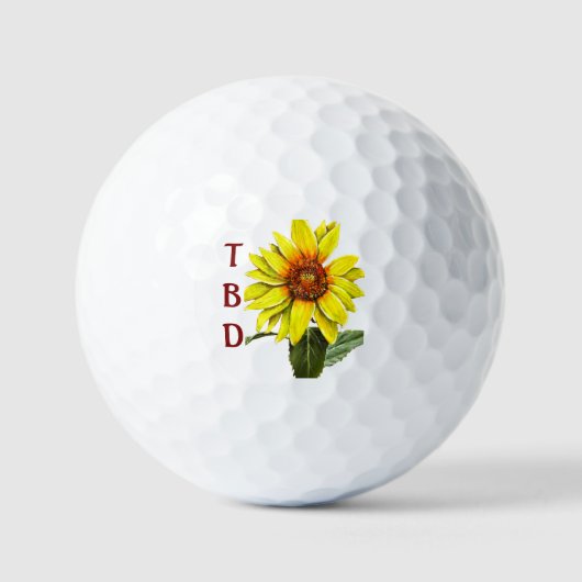 Balles de Golf Tournesol (Recto)