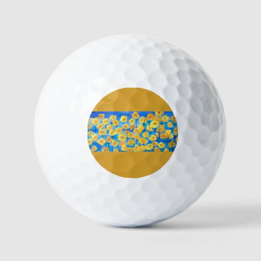 Balles de golf Tournesol (Recto)