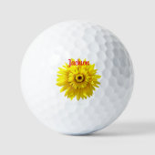 Balles De Golf Tournesol Fun Trendy Golf Balls (Recto)