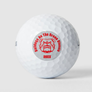 Balles De Golf Tournoi de golf Mascotte Bulldog Personnalisé