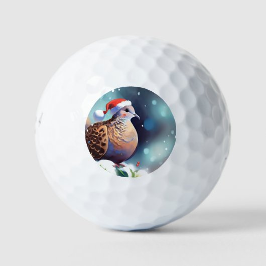Balles De Golf Tourterelle de Noël (2) (Devant)