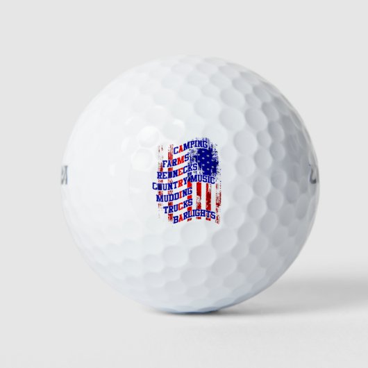 Balles De Golf Toutes les choses d'Amérique (Devant)