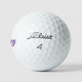 Balles De Golf Tracy Nom De Fille En Violet, (Logo)