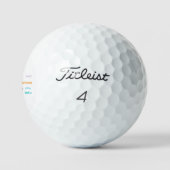 Balles De Golf Traits de Lab jaune Cartoon (Logo)