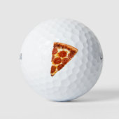 Balles De Golf tranche de pizza pepperoni classique de SlipperyJo (Devant)
