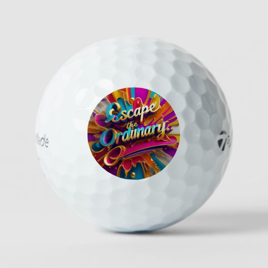 Balles De Golf "Transformez votre vie" (Recto)