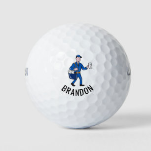 Balles De Golf Transporteur postal Retro Personnalisé