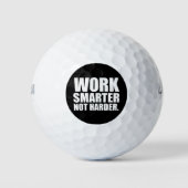 Balles De Golf Travailler plus intelligent pas plus difficile Mot (Devant)