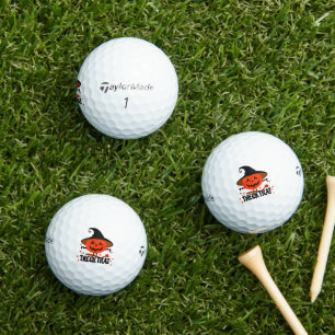 Balles De Golf Treck Trat Citrouille Sourire