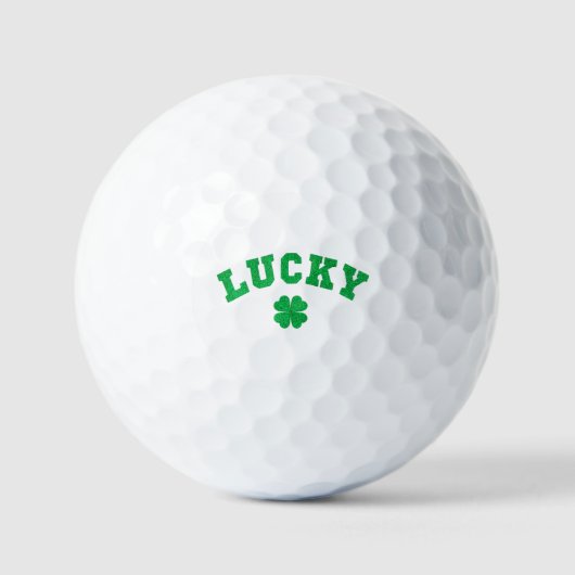 Balles De Golf Trèfle Chanceux Saint Patrick (Recto)