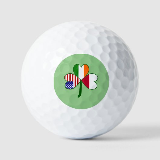 Balles De Golf Trèfle Drapeau Polonais  (Recto)