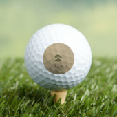 Balles De Golf Trèfle élégant Saint-Patrick en cuir (T-shirt Insitu)
