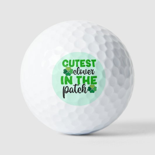 Balles De Golf Trèfle le plus mignon du patch-61106 (Recto)