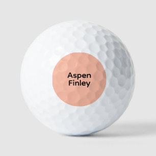Balles De Golf Trend Color Soft Peach - Name Golf Balls