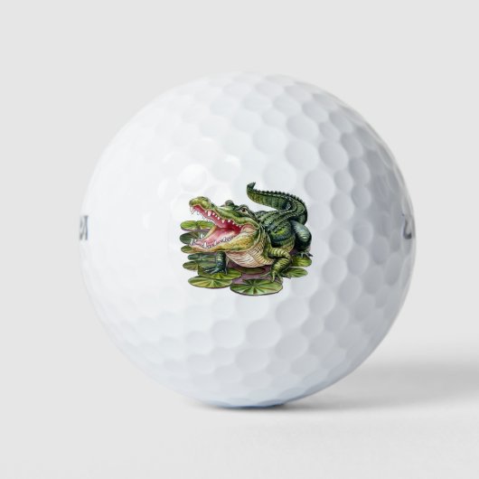 Balles De Golf Trendy Alligator-Crocodile Animal (Devant)