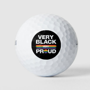 Balles De Golf Très Noir Très Fier Black Gay Pride LGBT Pride 