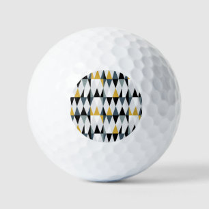 Balles De Golf Triangles : Motif géométrique Vintage moderne.
