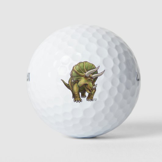 Balles De Golf Triceratops Cadeaux & Accessoires (Devant)