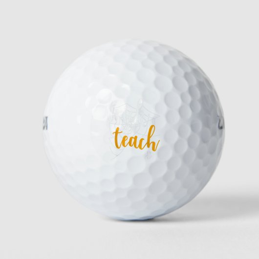 Balles De Golf Trick Ou Enseigner Funny Enseignant Costume Hallow (Devant)