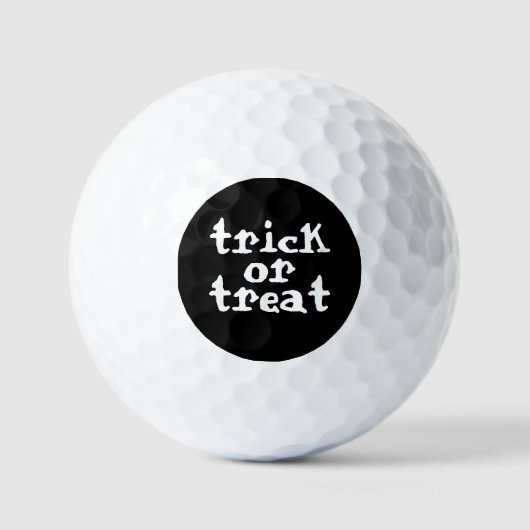 Balles De Golf Trick Ou Treat Halloween (Recto)