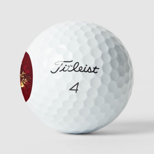 Balles De Golf Trois Roses de bijoux (Logo)