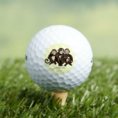 Balles De Golf Trois singes sages (T-shirt Insitu)
