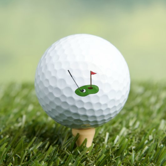Balles De Golf Trou de golf avec drapeau (T-shirt Insitu)