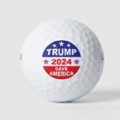 BALLES DE GOLF TRUMP 2024 SAVE AMERICA (Devant)