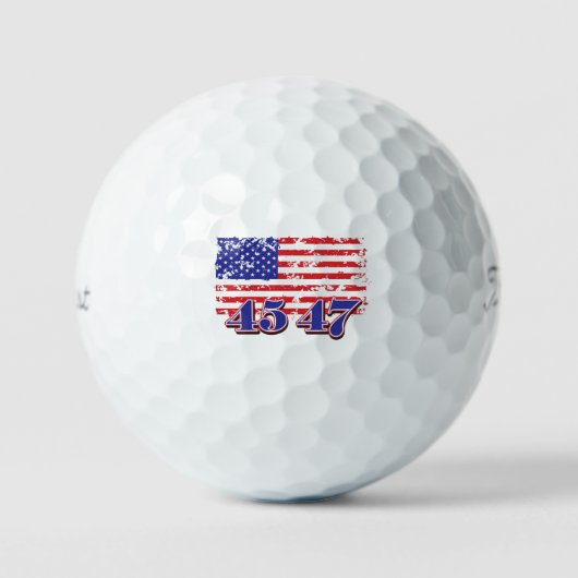 Balles De Golf Trump 45 et 47 (Recto)