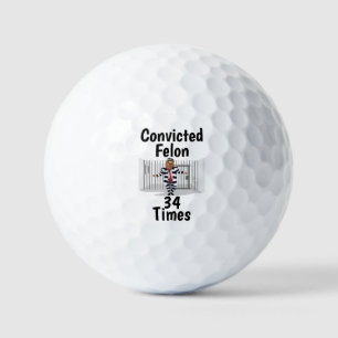 Balles De Golf Trump condamné Felon Golf Ball
