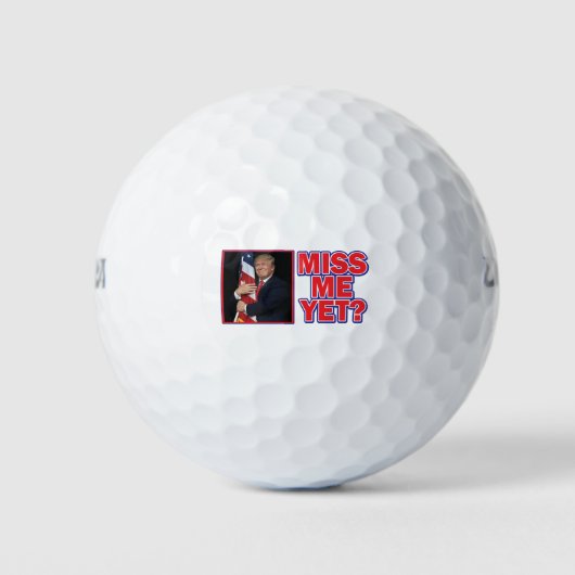 Balles De Golf Trump-Flag-Miss-Me (Devant)