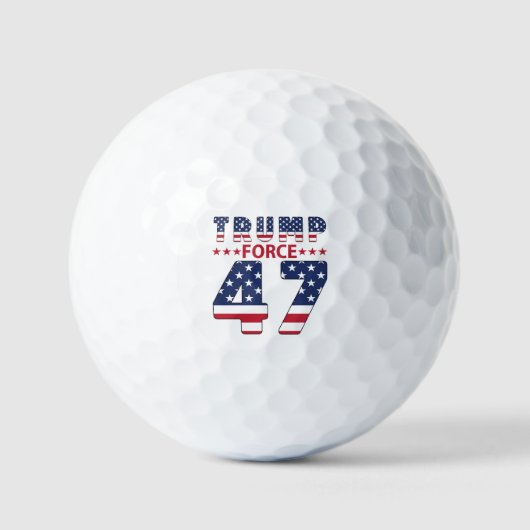 Balles De Golf Trump Force 47 (Recto)
