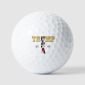 Balles De Golf Trump Gold ⛳ Presidential USA 45 47 🏆 (Recto)