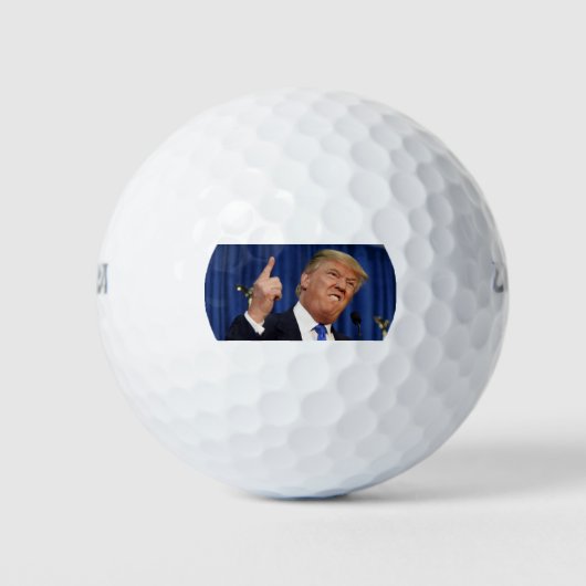 Balles De Golf Trump Golf Balls (Trump Finger Pointing) (Devant)