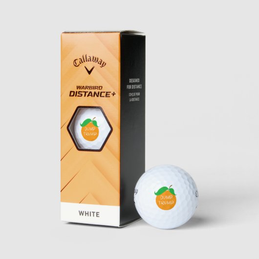Balles De Golf Trump Orange Callaway Warbird (Emballage)