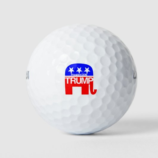 Balles De Golf Trump pour le président 2016 Elephant (Devant)