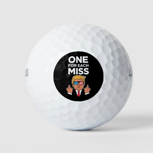 Balles De Golf Trump Un Pour Chaque Miss (Devant)