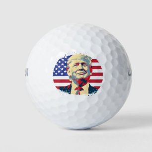 Balles De Golf Trump USA Drapeau Garder l'Amérique Grand Trump 20