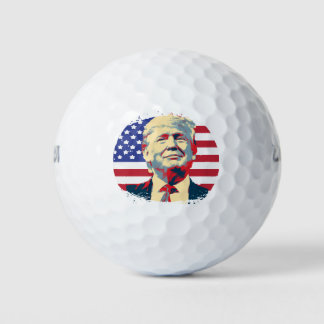 Balles De Golf Trump USA Drapeau Garder l'Amérique Grand Trump 20