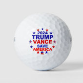 Balles De Golf Trump Vance 2024 Sauvez l'Amérique (Devant)