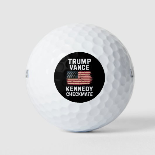 Balles De Golf Trump Vance 2024 Trump Vance Kennedy Checkmate (Devant)