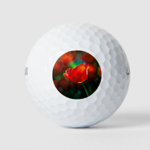 Balles De Golf Tulipe rouge - Mystère de floraison