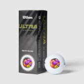 Balles De Golf Tulipes Enchantant violet (Emballage)