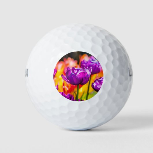 Balles De Golf Tulipes Enchantant violet (Devant)