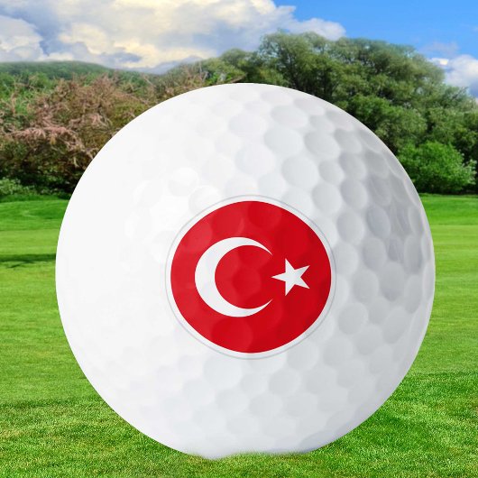 Balles De Golf Turc Bals de golf, golfeurs du drapeau turc / Patr