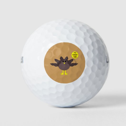 Balles De Golf Turquie Heure Thanksgiving Golf Ball (Devant)